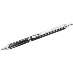 Pentel Gel-Tintenroller Sterling Gehäuse silber/ schwarz 0,35mm