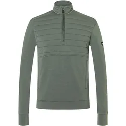 Super Natural, Herren, Funktionsshirt, Padded Zip Turtleneck (L), Grün