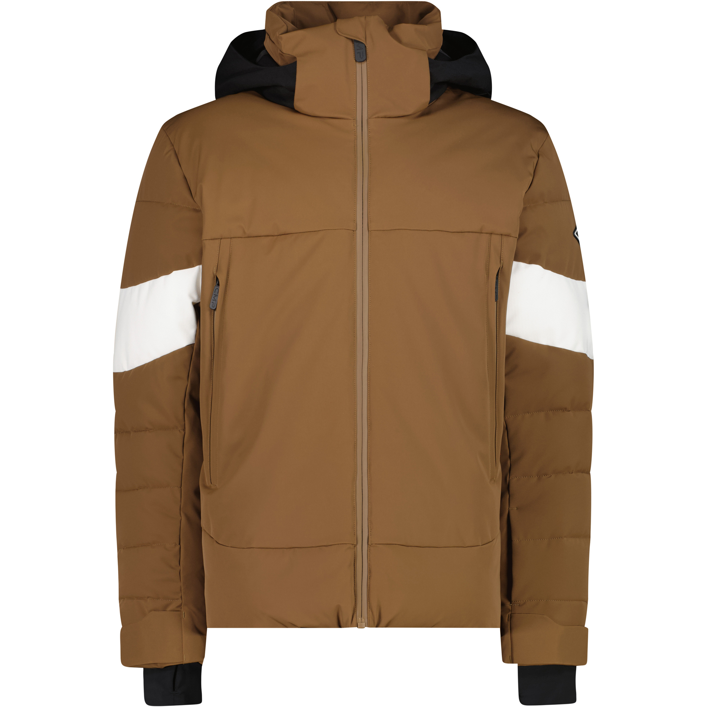 CMP Zip Herren Kunstfaserjacke braun Größe M Skifahren