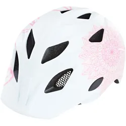 Kinder-Fahrradhelm, Inmold Technologie,  mit LED-Licht und Reflektionsstreifen, Größe: 48-52 cm, Farbe: weiß