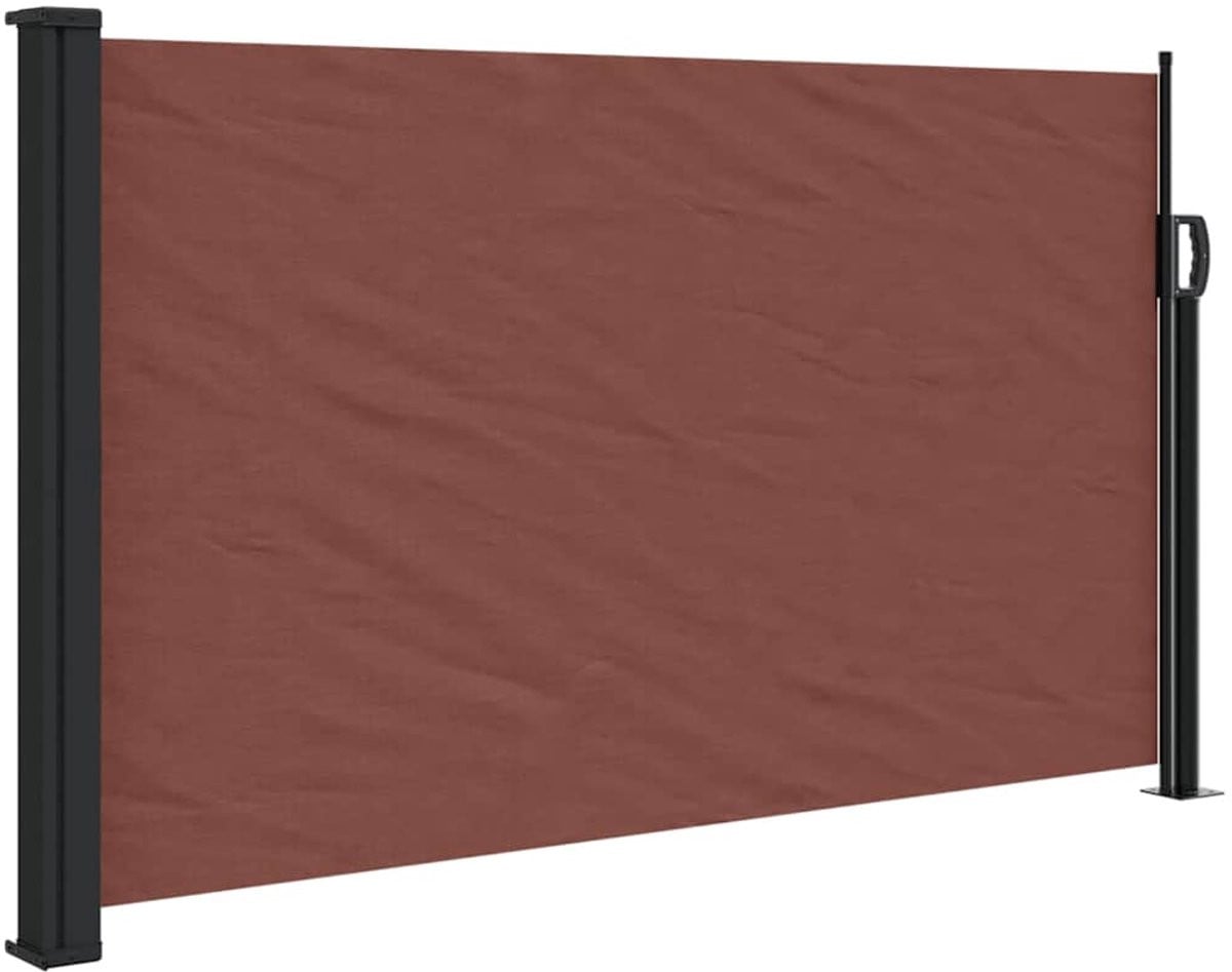 vidaXL Windscherm uittrekbaar bruin 117 x 300 cm