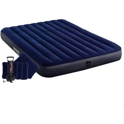 INTEX Luftbett DuraBeam Classic Queen 152x203 cm mit Pumpe & Kissen Set
