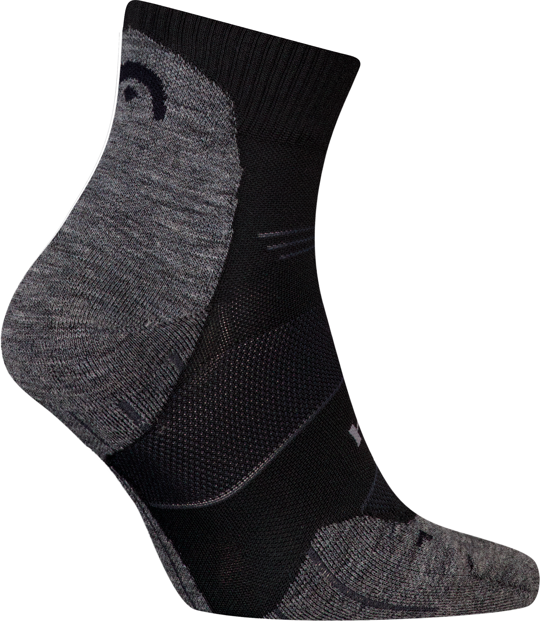 Kurzsocken HEAD "HEAD HIKING COOL QUARTER 1P", Herren, Gr. 39-42, schwarz, Materialmix, Socken Kurzsocken schwarz 39-42
