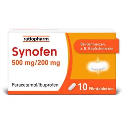 Synofen - mit Ibuprofen und Paracetamol 10 St Filmtabletten