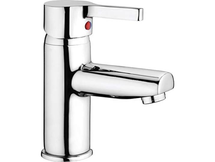Cornat Waschtischarmatur Skagen – Wasserhahn fürs Bad – verchromt Mit Ablaufgarnitur – Temperaturbegrenzer – klare Linienführung – komfortable Bedienung – stabile Ausführung