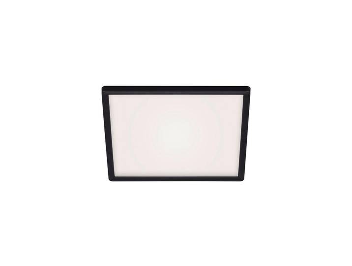 Led-Paneel Slim, Schwarz, Kunststoff, quadratisch, 29.3x2.8x29.3 cm, Lampen & Leuchten, LED Beleuchtung, LED-Paneele