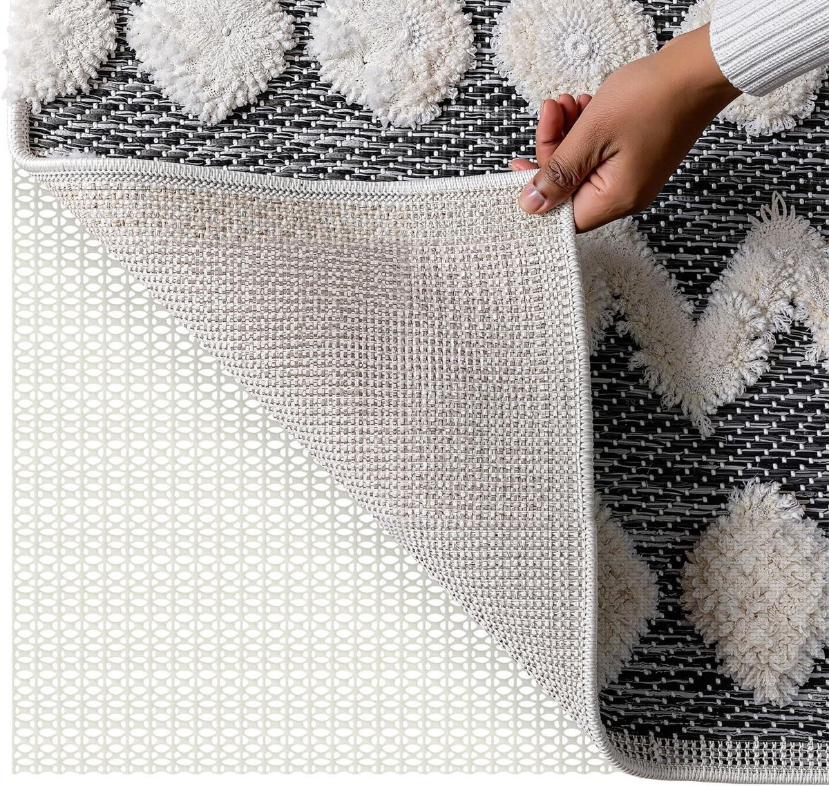 Beige Dubbelzijdige Antislipmat voor Tapijt Stabiliseren - 70 x 200 cm