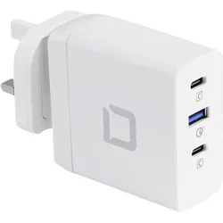 Dicota Travel Laptop GaN Charger Universal PRO (100 W, 3 Ports), USB Ladegerät, Weiss