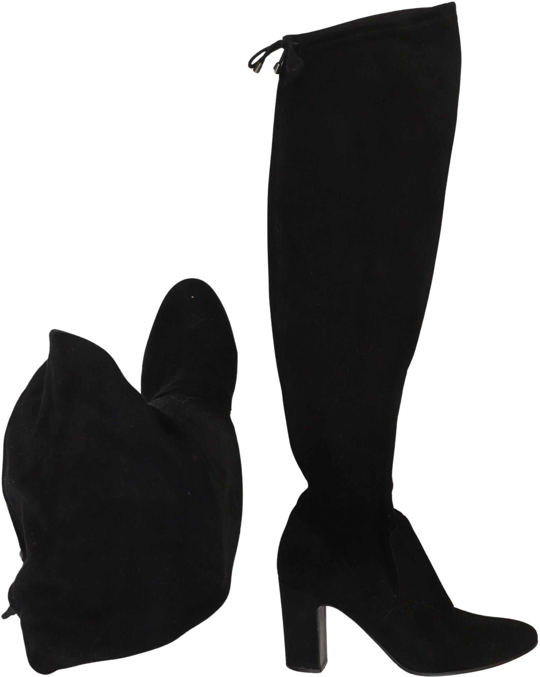 san marina Damen Stiefel, Schwarz, Gr. EU 37, Kunstleder - Second Hand