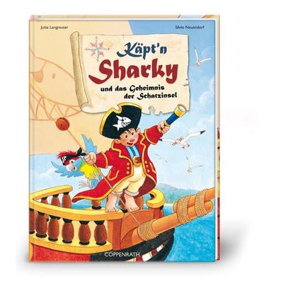 Käpt'n Sharky und das Geheimnis der Schatzinsel, Gebundene Ausgabe von Jutta Langreuter, Coppenrath, 978-3-8157-4348-5