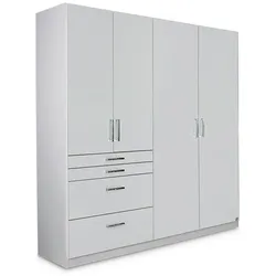 rauch BLUE Kleiderschrank Homburg 181 x 197 cm Dekor Weiß / Hochglanz