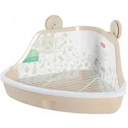 Zolux Kleine Ecktoilette 320x250x150 mm beige (Katzen Ecktoilette), Katzenklo