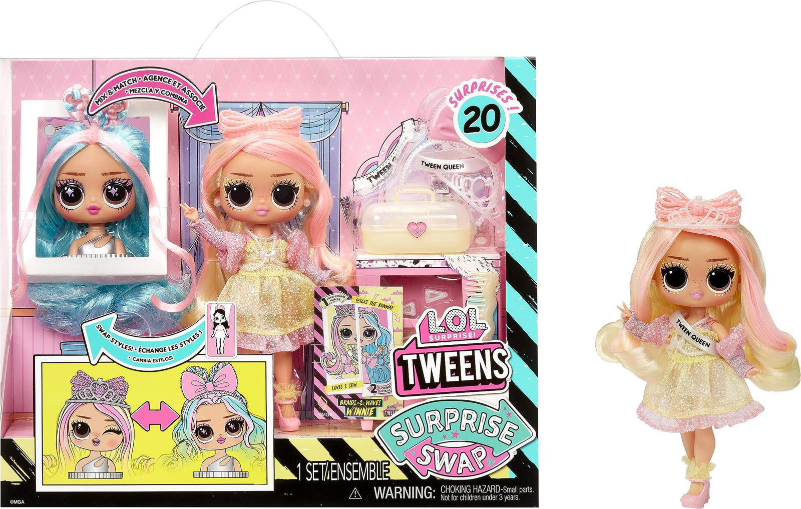 L.O.L. Surprise! Tweens Surprise Swap Braids-2-Waves Winnie Pop