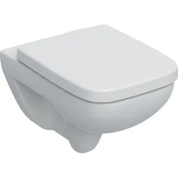 Geberit Renova Plan Set Wand-WC mit WC-Sitz Tiefspüler, T:54cm, weiß