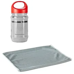 Instant Cooling Towel Handtuch hellgrau