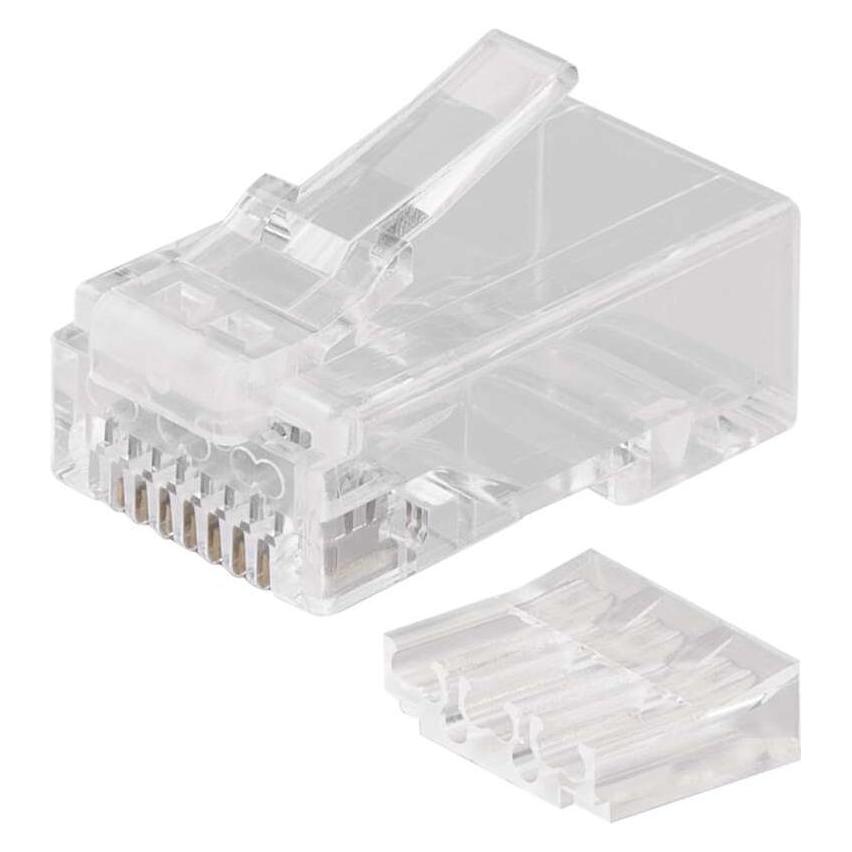 Emos Konnektor RJ45 für UTP Kabel, weiss, 20 Stk. (Netzwerkkabel Stecker) (43039481)