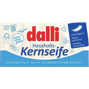 dalli Seife Haushalts-Kernseife, Festseife, im Stück, je 100g, 3 Pack
