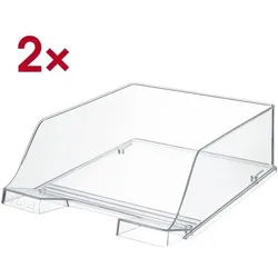 HAN 2x Briefablage »KLASSIK XXL« transparent