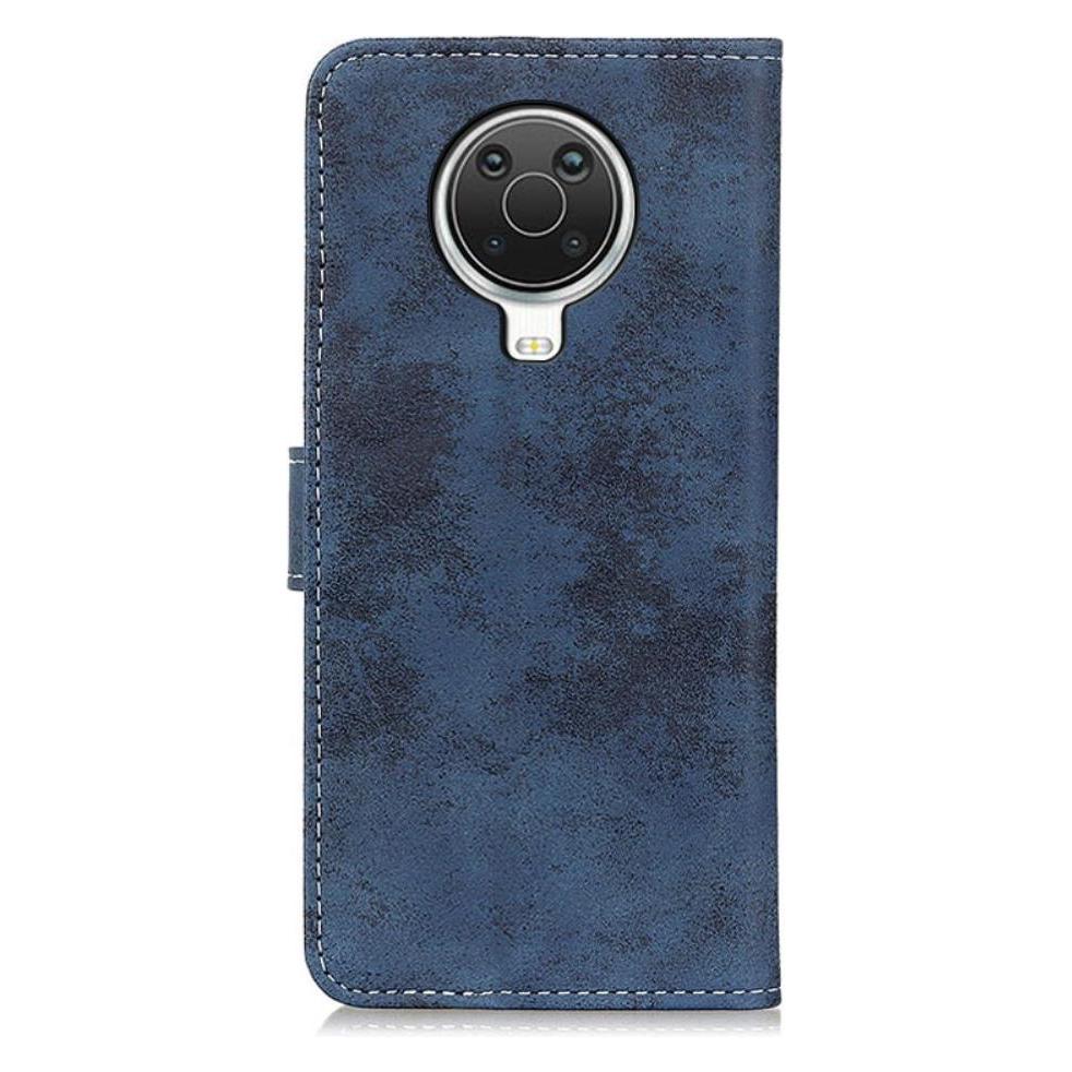 Cover-Discount Nokia G10 / G20 - Vintage Etui Wildleder Optik dunkelblau (Nokia G10, Nokia G20) (104702241C)