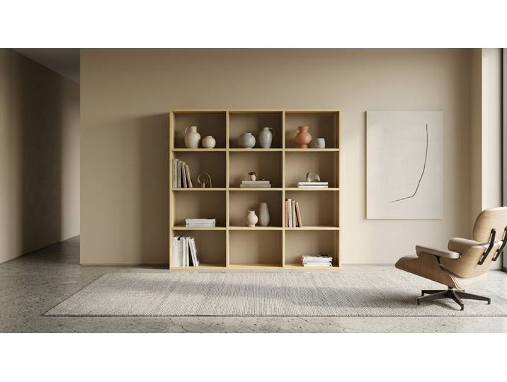 Pickawood™ Massivholzregal nach Maß Kiefer Natur geölt