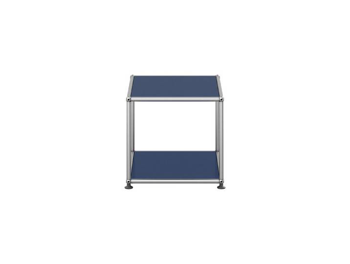 USM Haller Beistell-Tisch M21 blau stahlblau offen T 418 cm 52.3x39x41.8