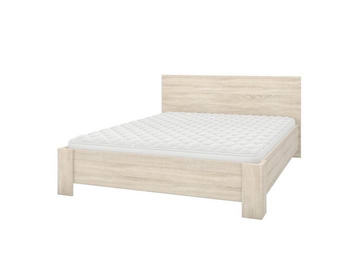 imoebel24 Doppelbett 169/90/207 cm Mediolan ohne Matratze 160x200 cm Sonoma,Sonoma, Sonoma Eiche, Rechteckig, Schlafzimmer, Betten