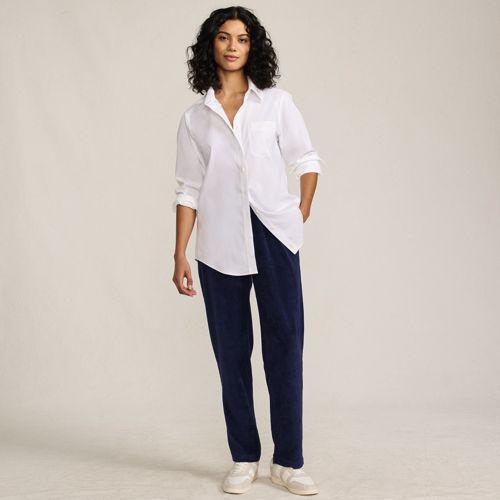 Komfort-Cordhose SPORT KNIT für Damen in Tall-Größe, Damen, size: tall, Blau, Baumwoll-Mischung, by Lands' End