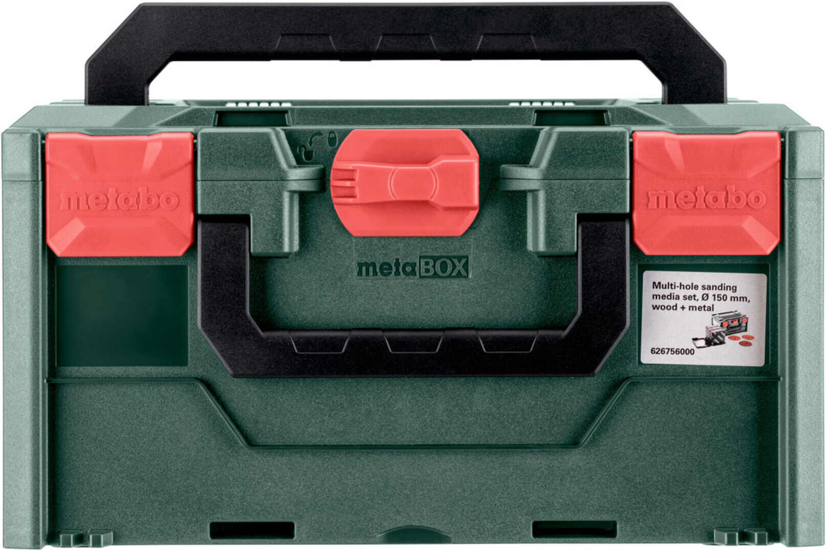 Metabo metaBOX Schleifmittel-Set "multi-hole", Ø 150 mm, Serie "professional", für Holz + Metall (626756000)