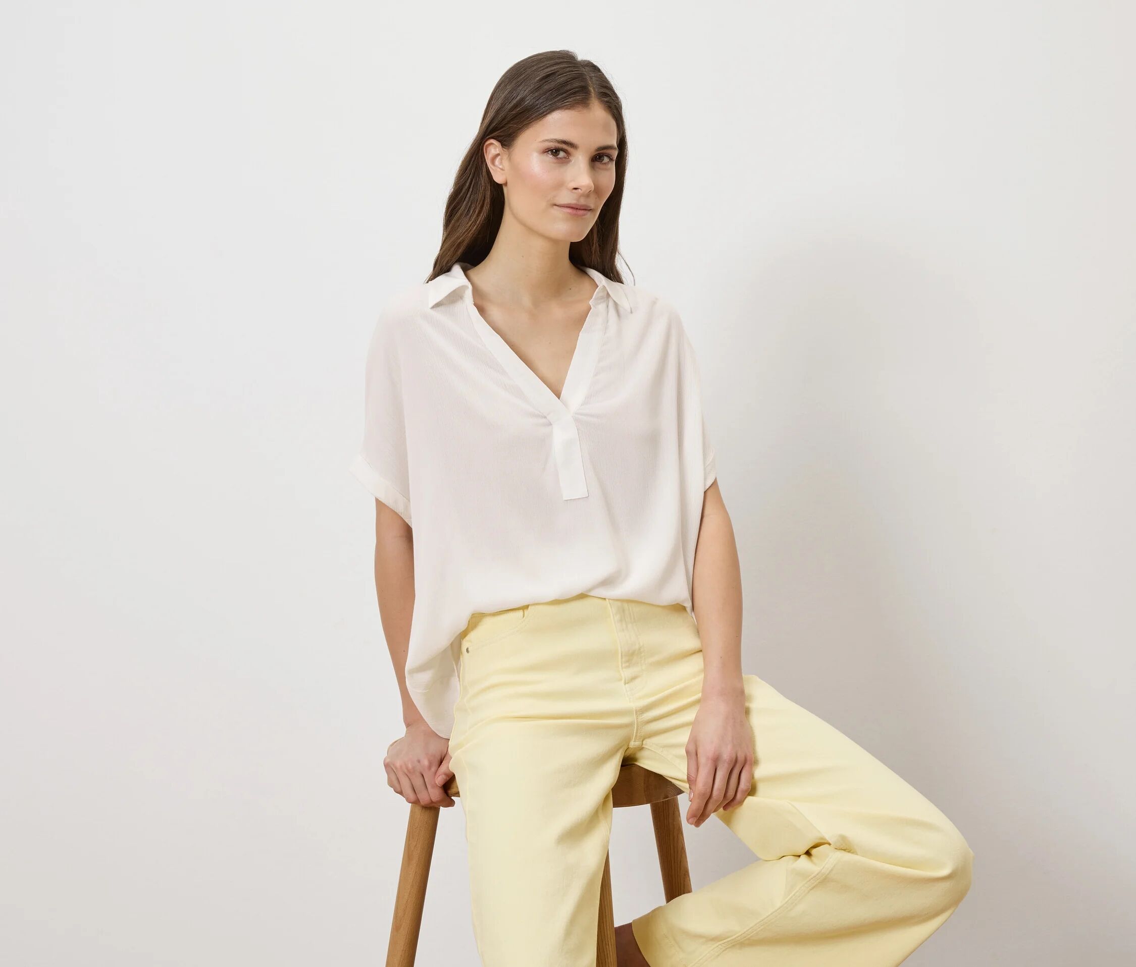 Tchibo - Bluse - Damen - Gr. 36 - offwhite