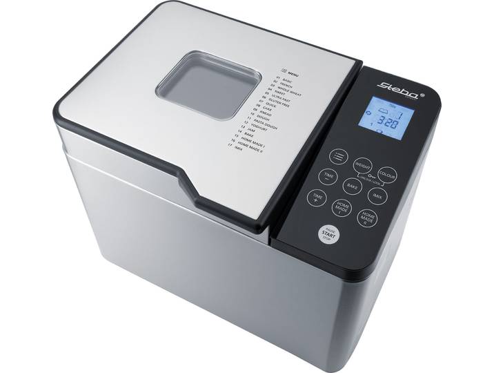 STEBA Brotbackautomat BM 2 , schwarz (edelstahlfarben, schwarz), B:35cm H:29cm T:26cm, Brotbackautomaten