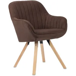 deVries Diningsessel »Matera« - 59x61x84cm - dunkelbraun -