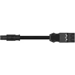 Wago 774-9993/1517-601 konfektionierte Übergangsleitung,Eca,Buchse/Stecker MIDI,schwarz 77499931517601