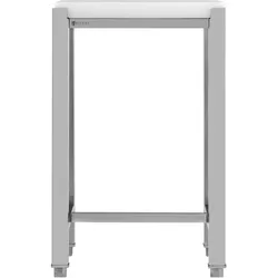 Royal Catering Metzgerblock Hackklotz Fleischerblock 40 x 50 cm Edelstahl/Kunststoff, Schneidebrett, Weiss