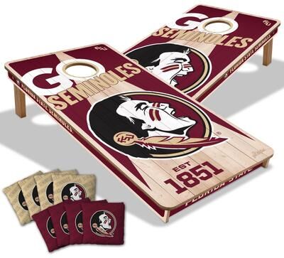 Skip's Garage Florida State Seminoles NCAA 2x4 Cornhole Board Set