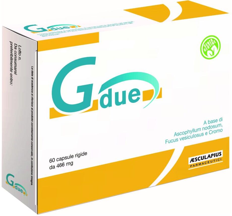 AESCULAPIUS FARMACEUTICI Srl Gdue, Aesculapius Farmaceutici, Integratore Alimentare per Glicemia, 60 Capsule