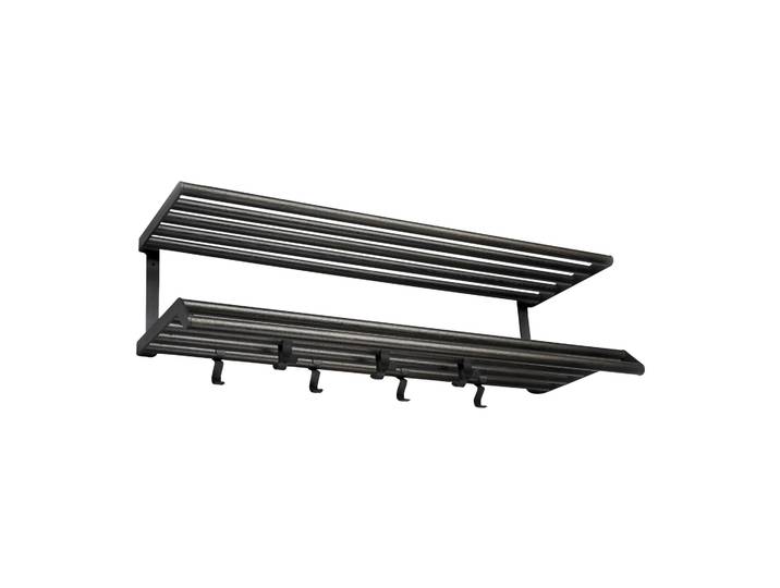 Essem Design Tamburin Hutablage 100cm Eiche schwarz gebeizt-schwarz
