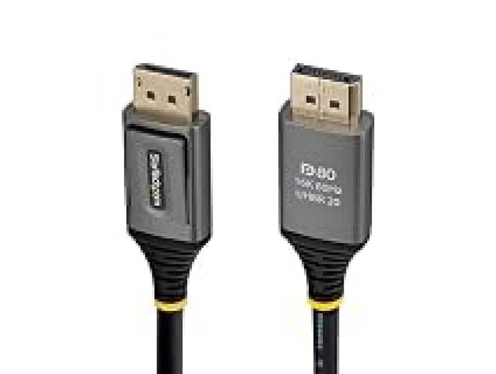 StarTech Câble Écran DisplayPort 2.1 DP80 VESA 1,5m, 10K 60Hz, HDR, Noir
