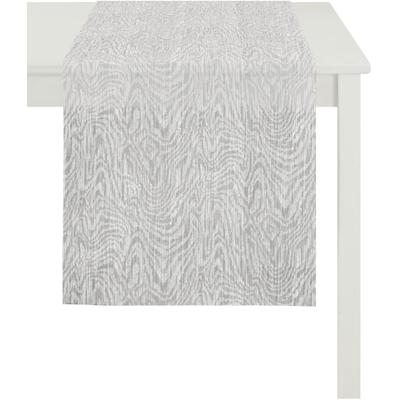 Tischläufer APELT "Hydro, Loft Style, Jacquard", grau, B:48cm L:140cm, Polyester, Tischdecken