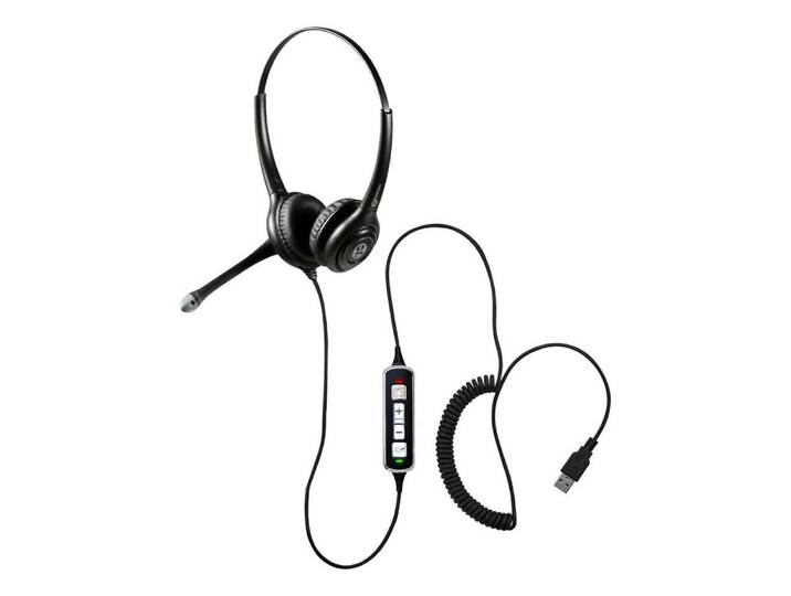 Geemarc Geemarc Telecom CLA3 A-USB Kopfhörer Kabelgebunden Kopfband Schwarz Kopfhörer