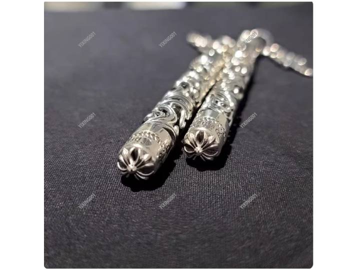 Stylo gravé creux croisé vintage – Stylo à bille en métal, entreprise haut de gamme, cadeau neutre en genre