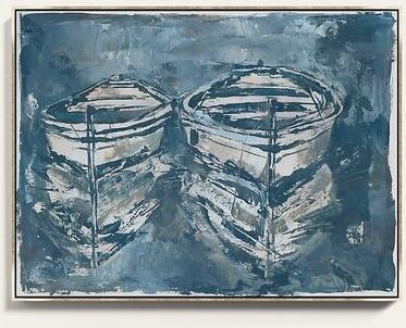 "Two Hearts Afloat Art - 32"" x 42"" - Ballard Designs"