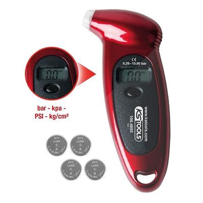 Ks Tools Digitaler Reifendruckmesser, 0,20 - 10,0 bar [Hersteller-Nr. 100.4055]