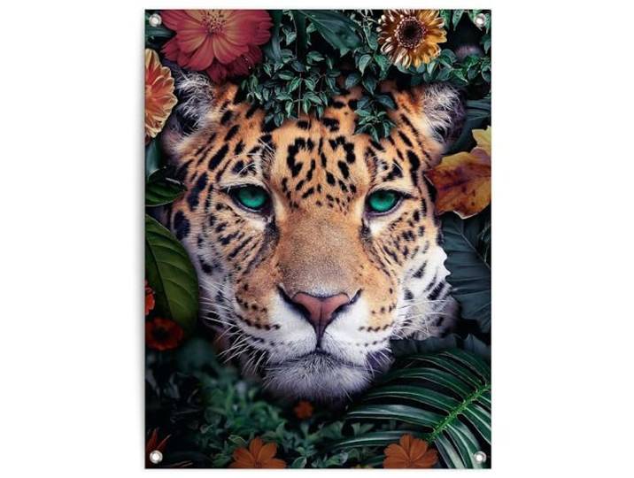 Tuinposter Jungle luipaard 80 x 60