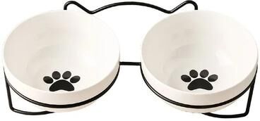 Inspire Essentials 500ML Elevated Ceramic Pet Bowl With Raised Stand 1