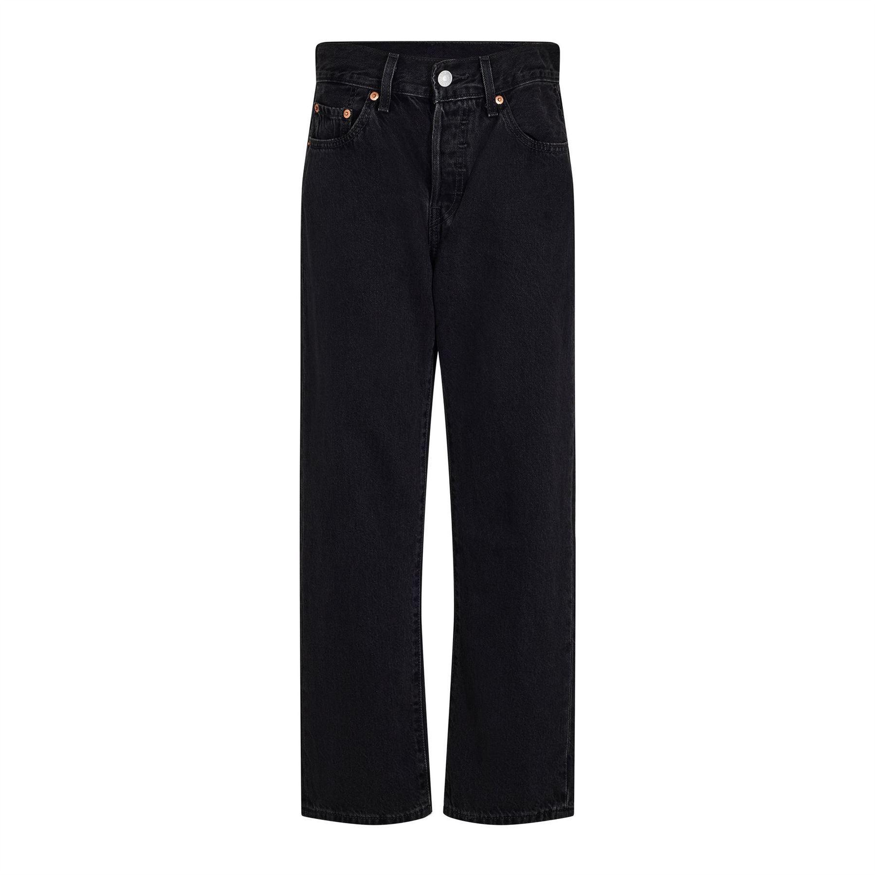 Levis Dames/Dames 501 Korte Jeans (Maanzwart)