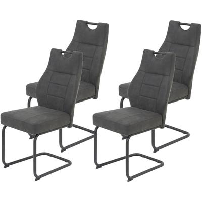 HELA "Linda S Schwingstuhl" (Set) 4 Stk.mit Taschenfederkern Sitz, mit 140KG belastbar, Freischwinger