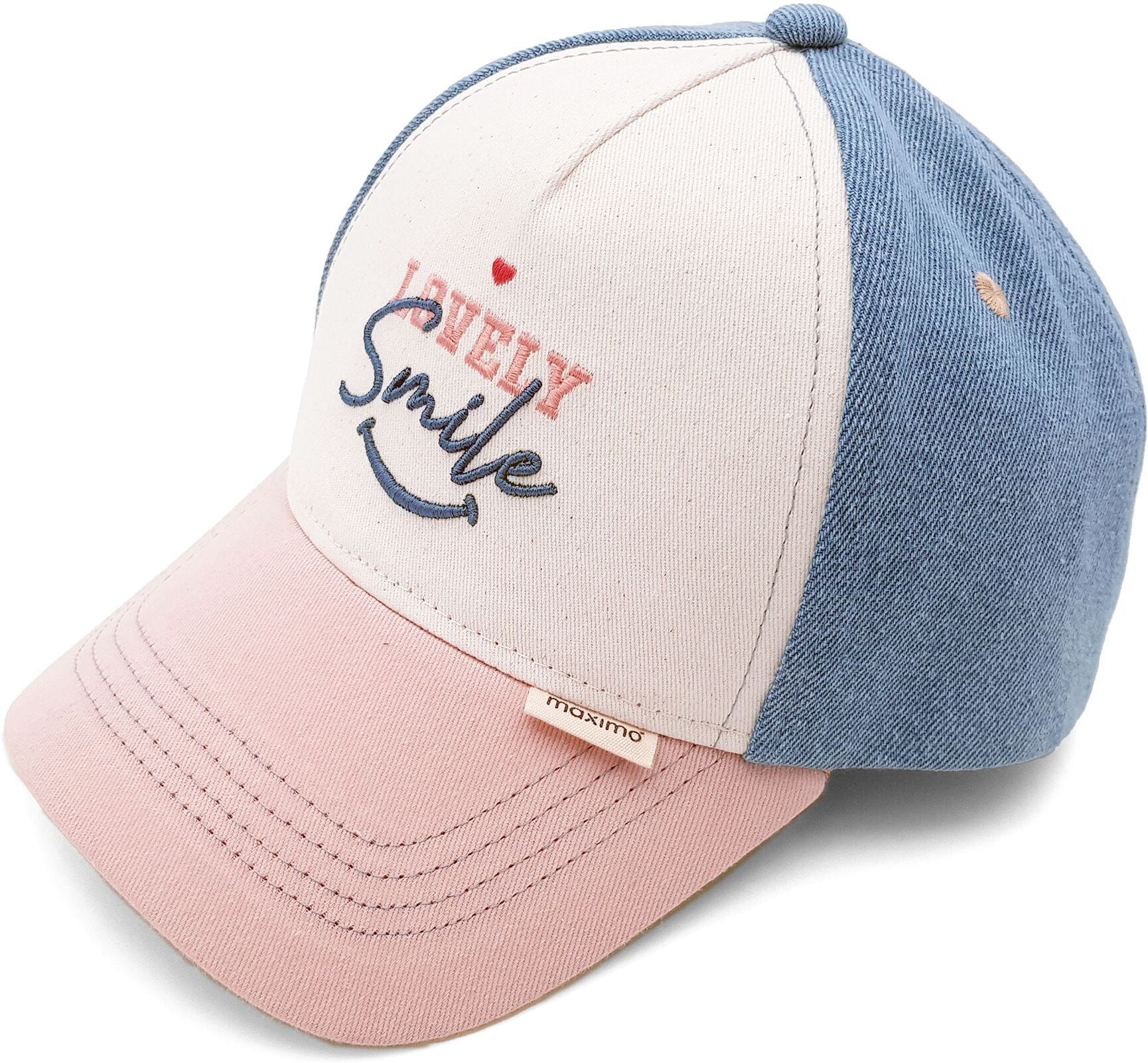 Baseball Cap MAXIMO, Baby, Gr. 49/51, rosa (blau fog, champignon), Canvas, Obermaterial: 100% Baumwolle, Caps Baseball Cap, Motiv, Grössenverstellbar blau fog, champignon 49/51