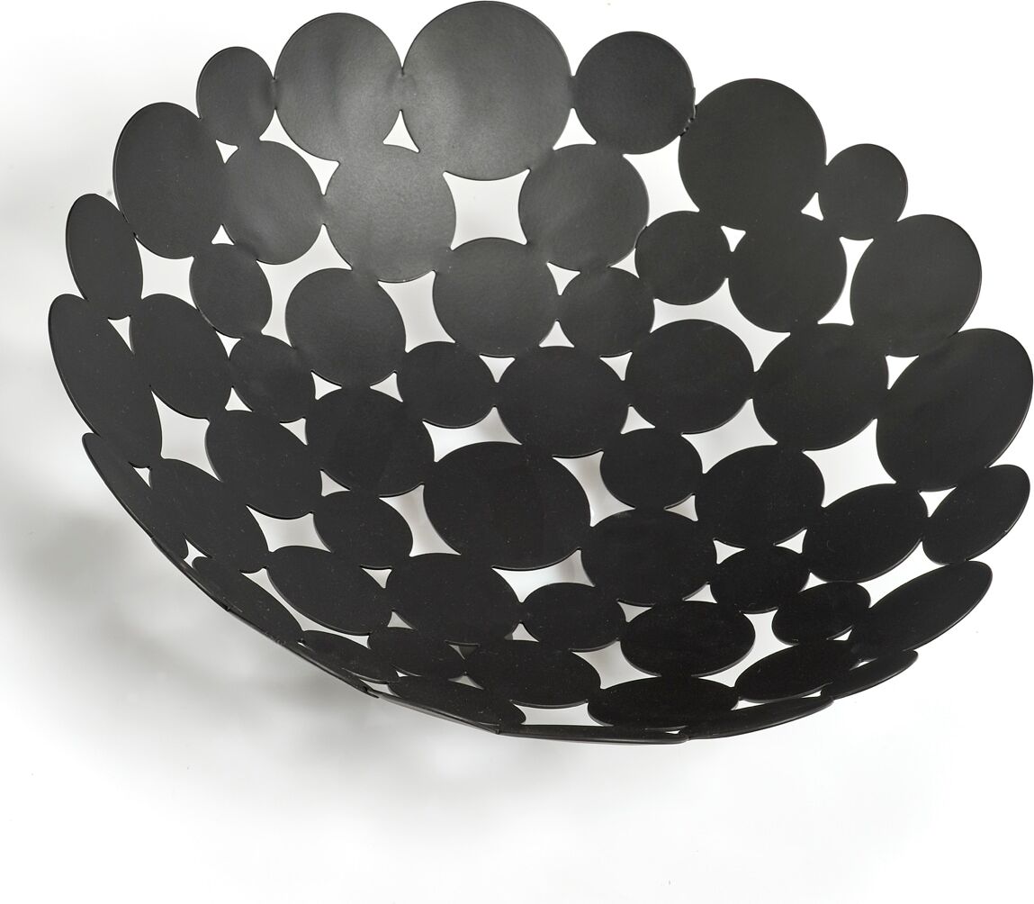 Obstschale ZELLER PRESENT, schwarz, H:8,5cm Ø:29cm, Metall, Schüsseln, Obstschale, Ø 29 cm schwarz Ø 29cm