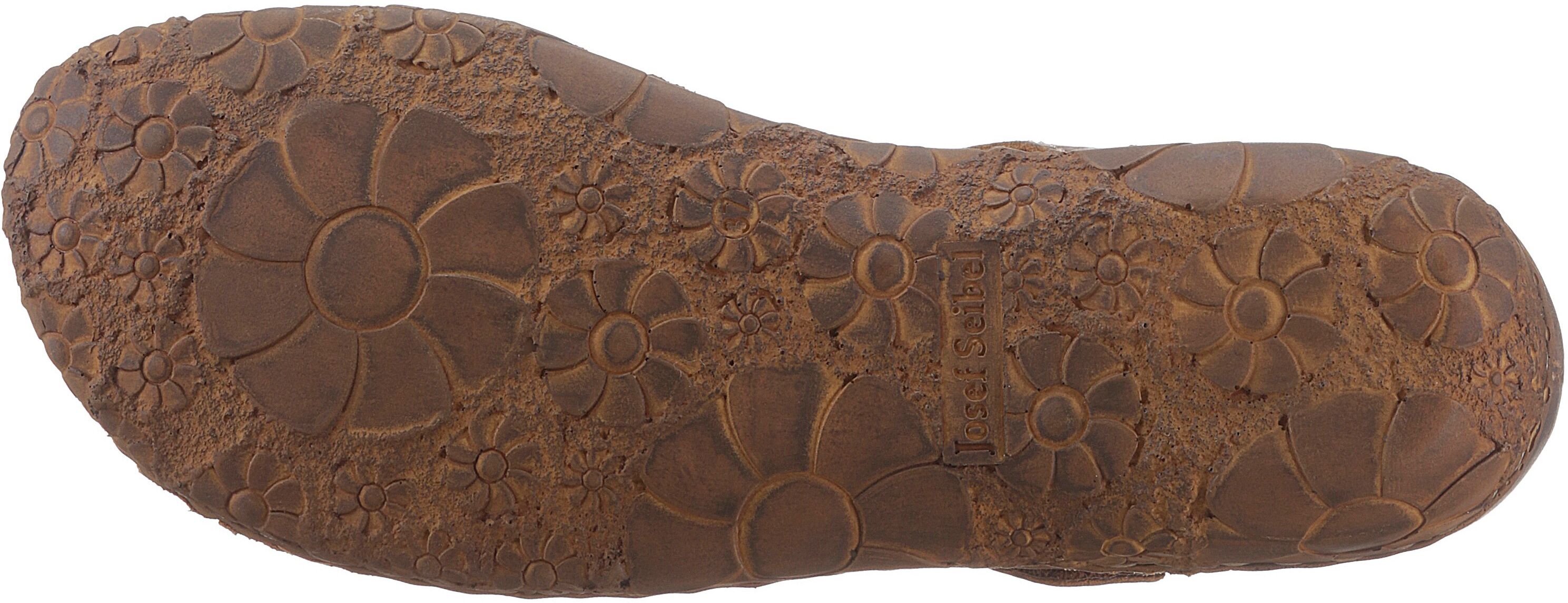 Klettschuh JOSEF SEIBEL "ROSALIE 29", Damen, Gr. 36, Leder, braun, Schuhe Klettschuh, Spangenschuh, Sandale, Komfortschuh mit modischer T-Spange braun 36, Leder