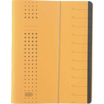 ELBA Ordnungsmappe chic A4 12 Fächer Karton 450 g/qm gelb